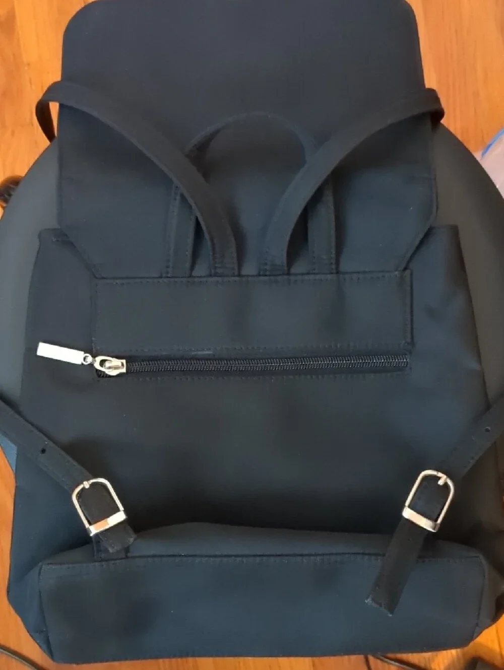 Classic Black Women's Backpack Handbag Fabric